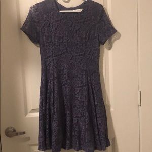 Purple lace dress